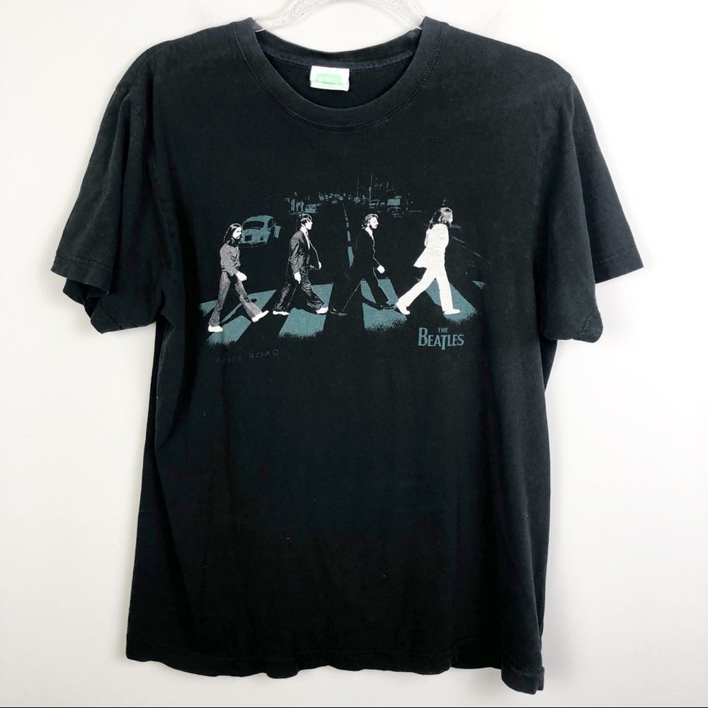 THE BEATLES | Abbey Road Black Short Sleeve Band Tee Unisex Size Medium
